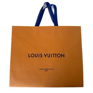 Louis Vuitton Large Orange Gift Shopping Bag